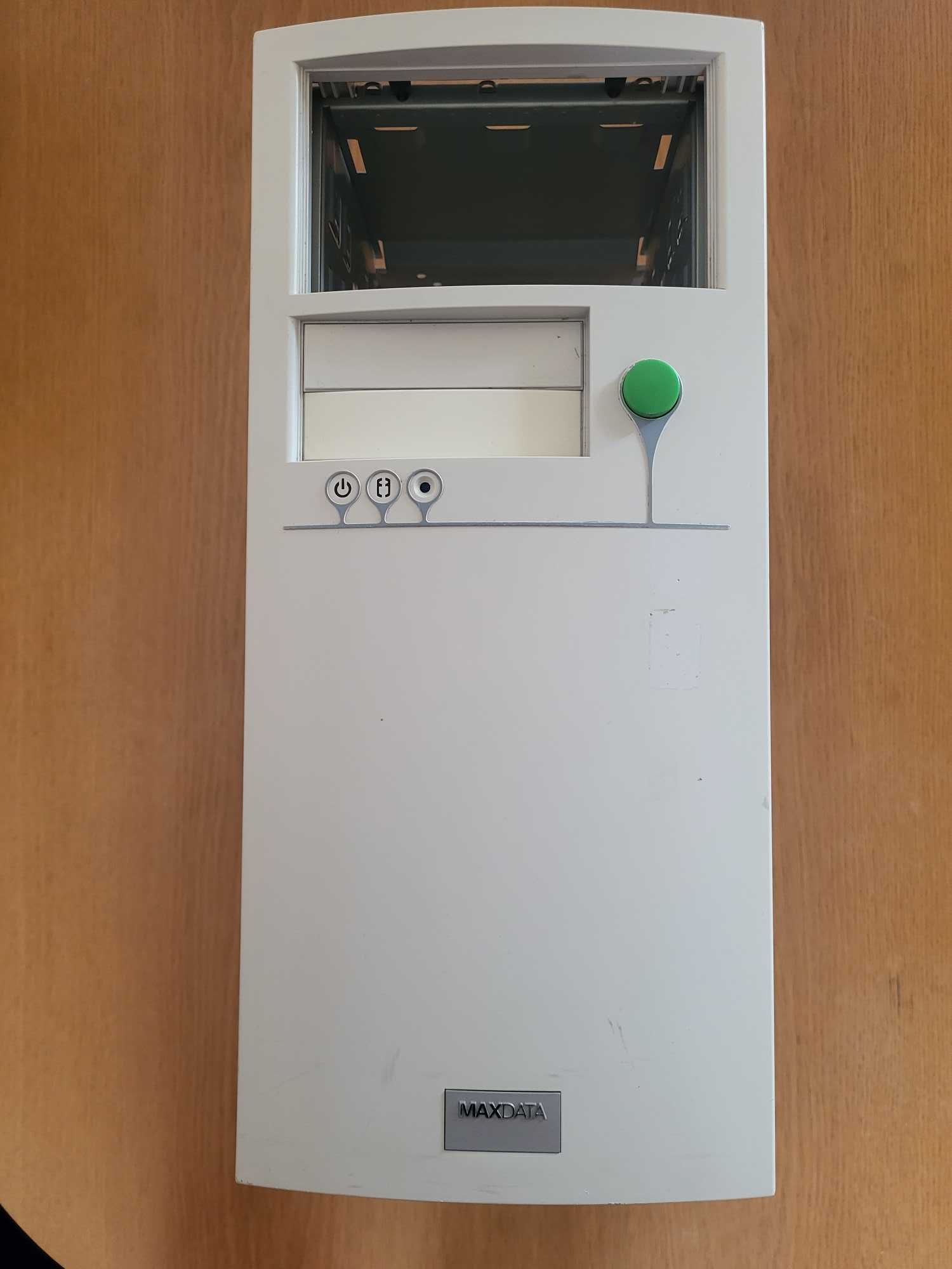 Obudowa PC MAXDATA, pancerna blacha, retro, do projektu