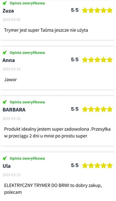 Depilator do brwi trymer NOWY