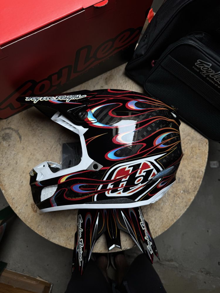 Kask Troy Lee Designs SE5 Carbon Torched nowy S lub M lub L airoh