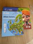 Albik zestaw długopis i książka atlas świata i Czytaj z Albikiem, Świa