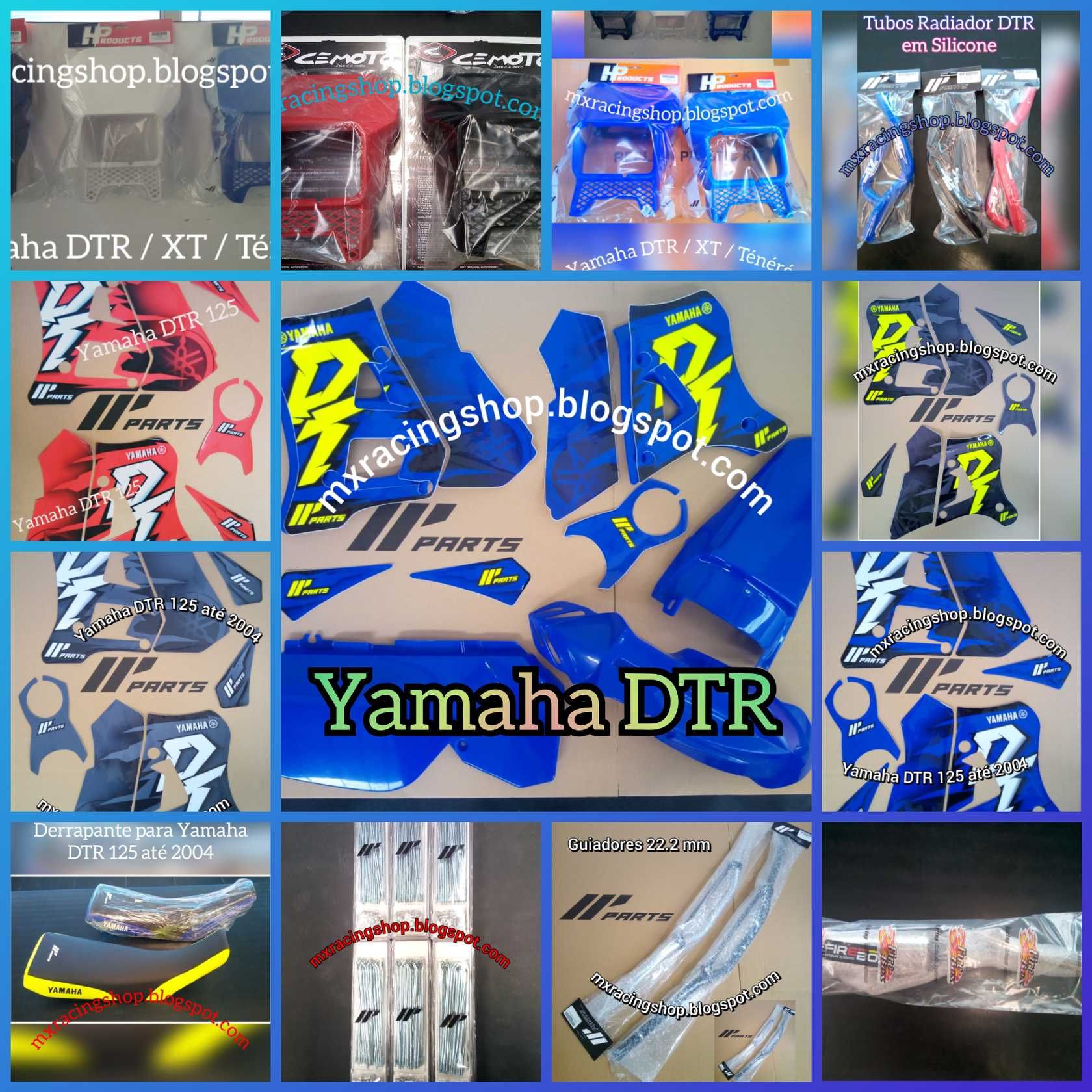 Kit plásticos + Autocolantes Yamaha Dtr 125 monster redbull original