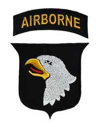 Airborne logo plus napis naszywki