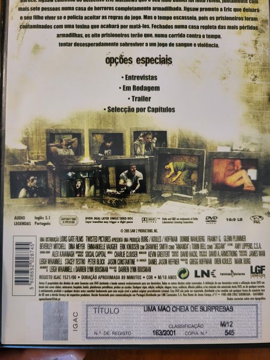 DVD da Saga Saw II