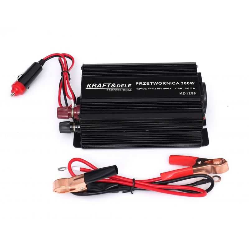 KRAFT&DELE Przetwornica Prądu Samochodowa CZYSTY SINUS 12v 230v KD1258