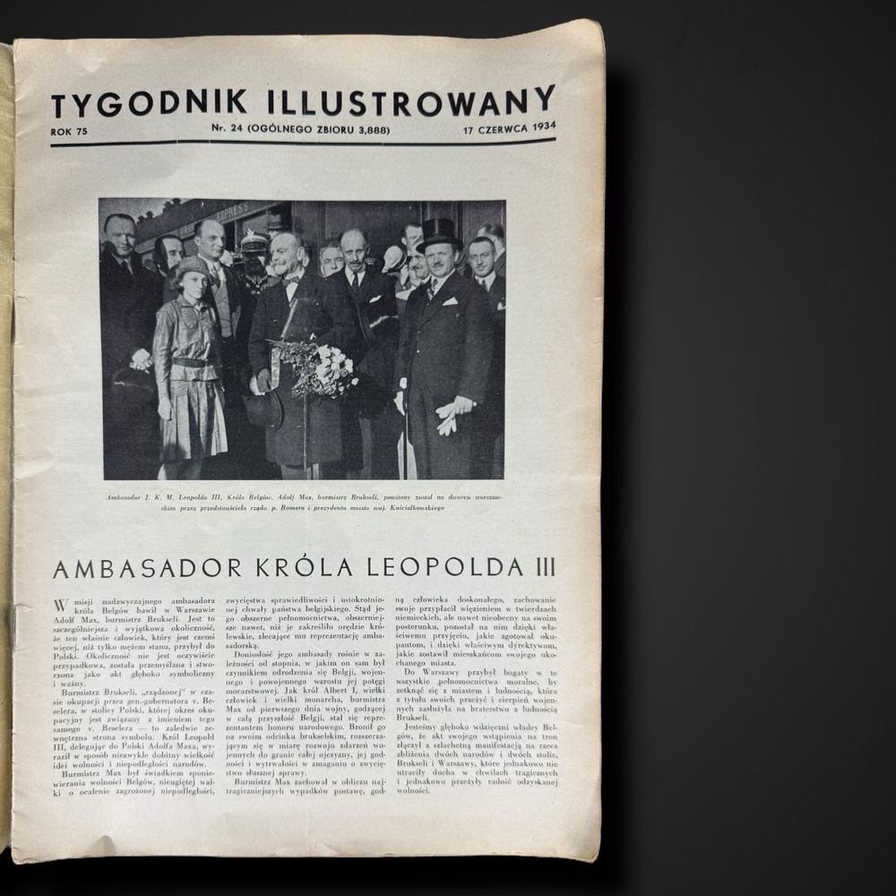 Tygodnik Ilustrowany nr 24 czerwiec 1934 r. B51/08082