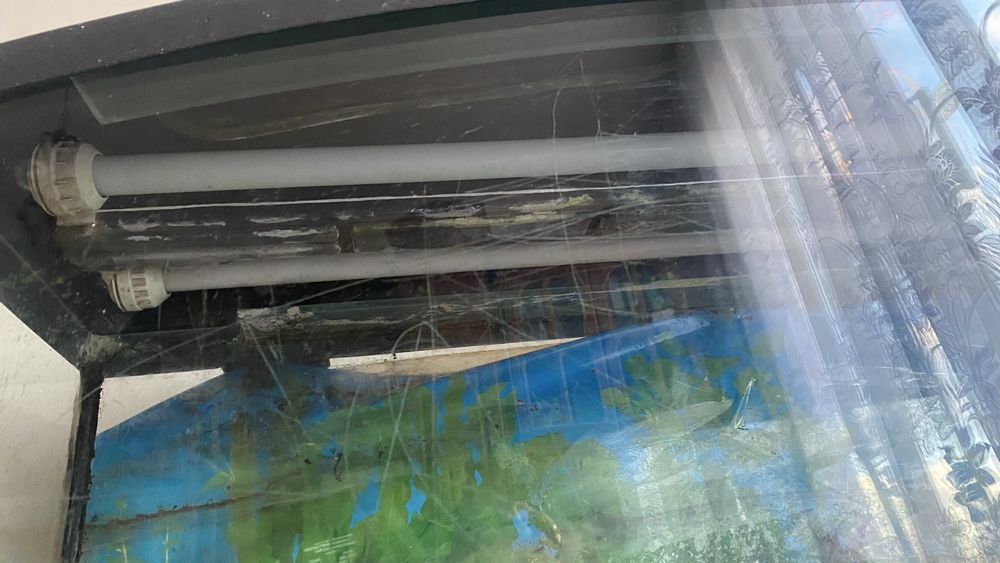 Akwarium panoramiczne 200L + szafka pokrywa osprzęt