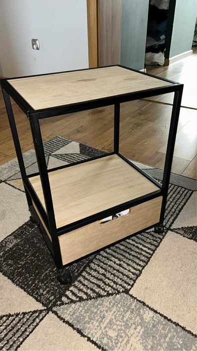 Szafki nocne 2 sztuki, stolik nocny,stoliki, loft, metal