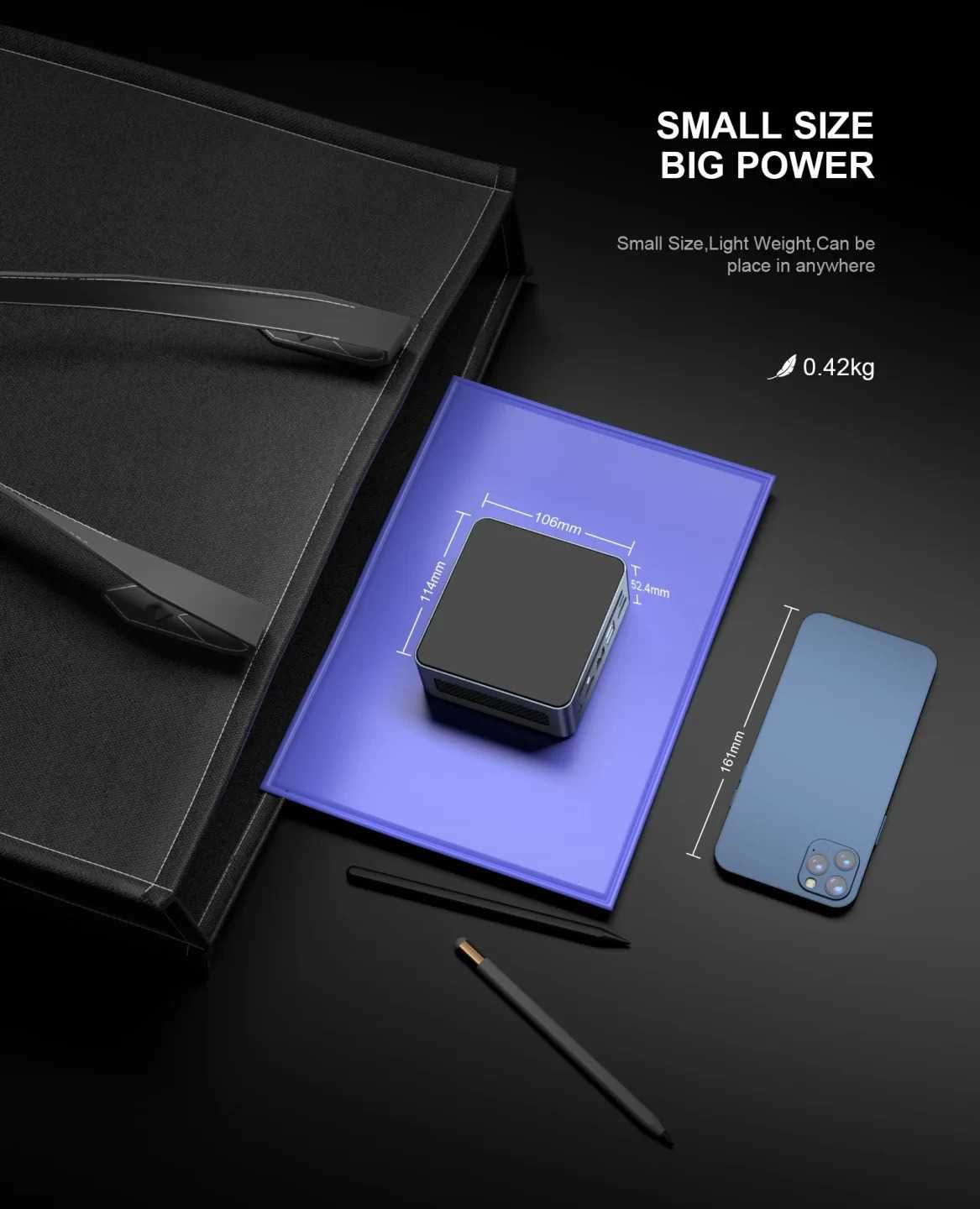 міні ПК Chatreey AN2P AMD Ryzen™ 5 5600H Zen3 (16+512Gb=+2Kгрн)