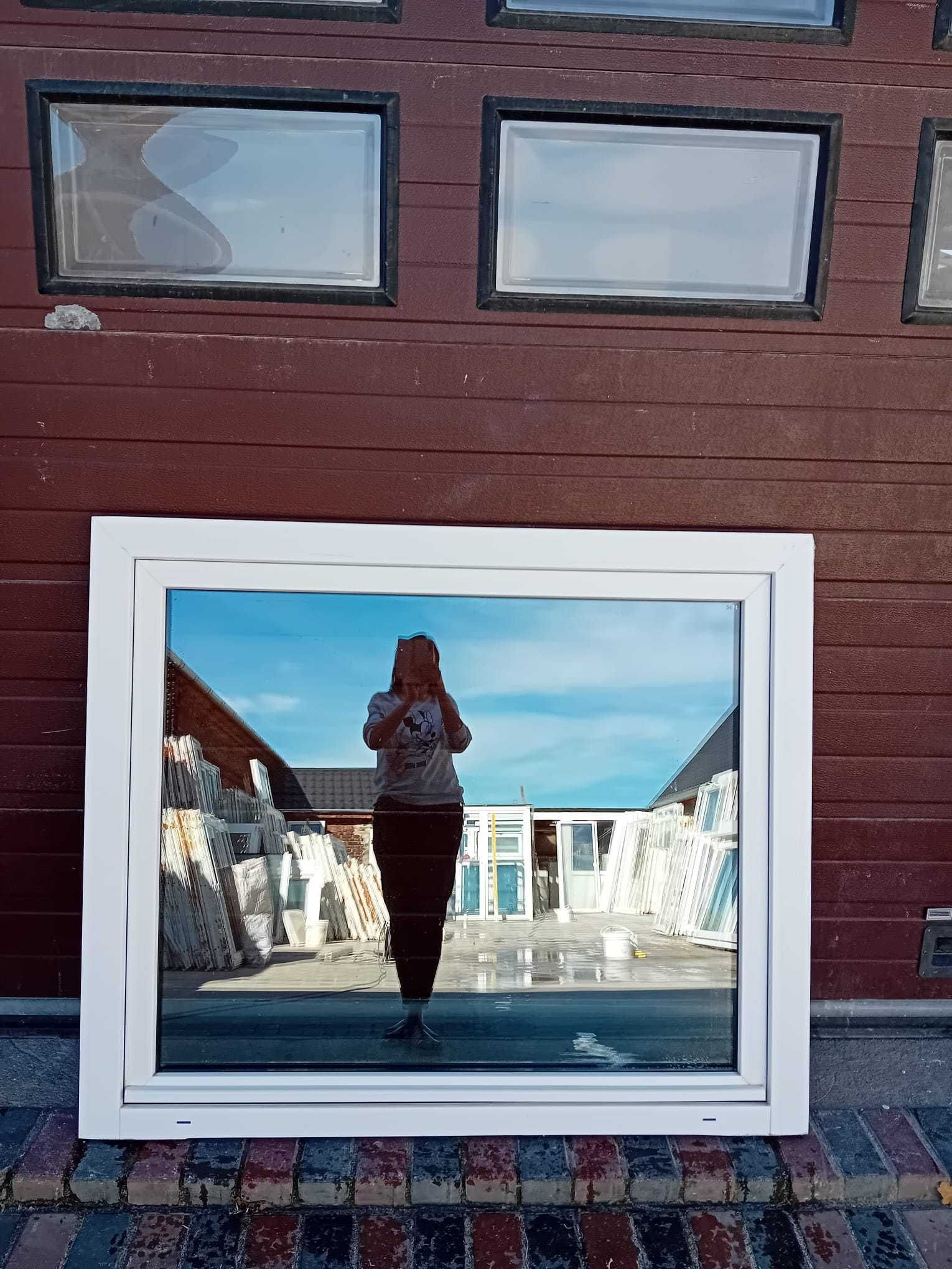 Okna jednoskrzydłowe 146x123 pcv okno białe DOWÓZ CAŁY KRAJ