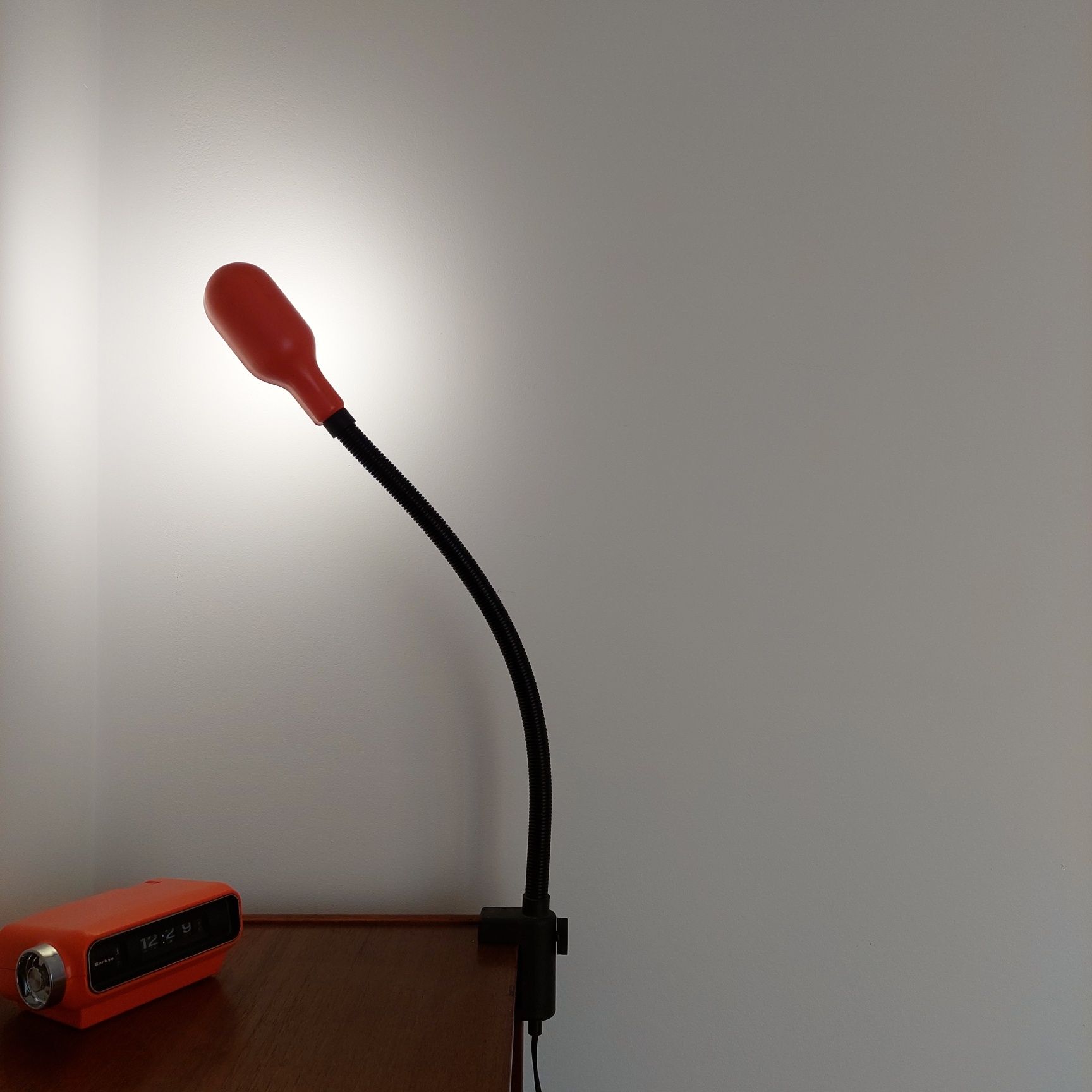Lampka pomarańczowa space age vintage Leuchten