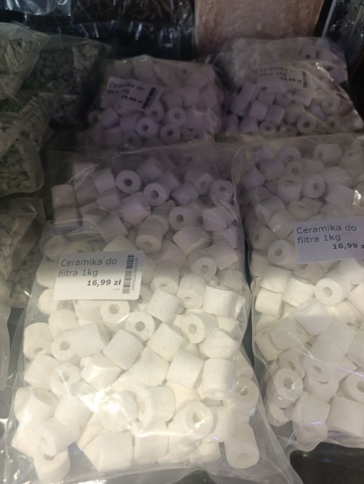 Ceramika do filtra w akwarium