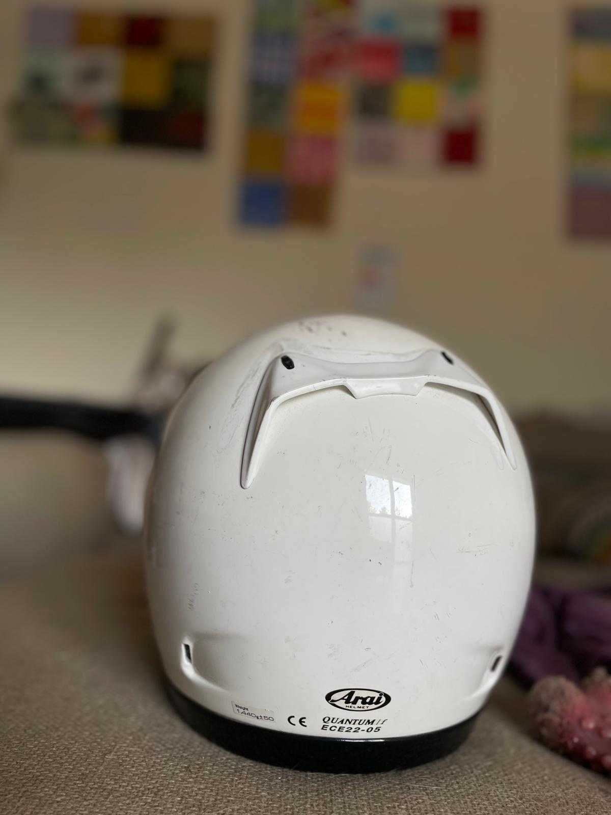 Capacete Arai Branco como novo