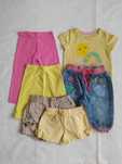 Zestaw: spodenki + legginsy + koszulka 18-24 m-ce/ 1,5-2 l. / 86-92 cm