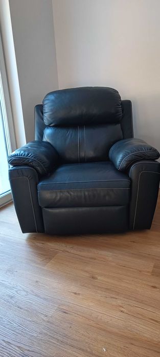 Skórzana kanapa i fotel