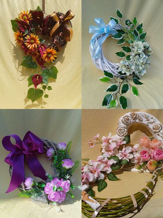 Kompozycje kwiatowe, stroiki funeralne, na cmentarz, nagrobkowe