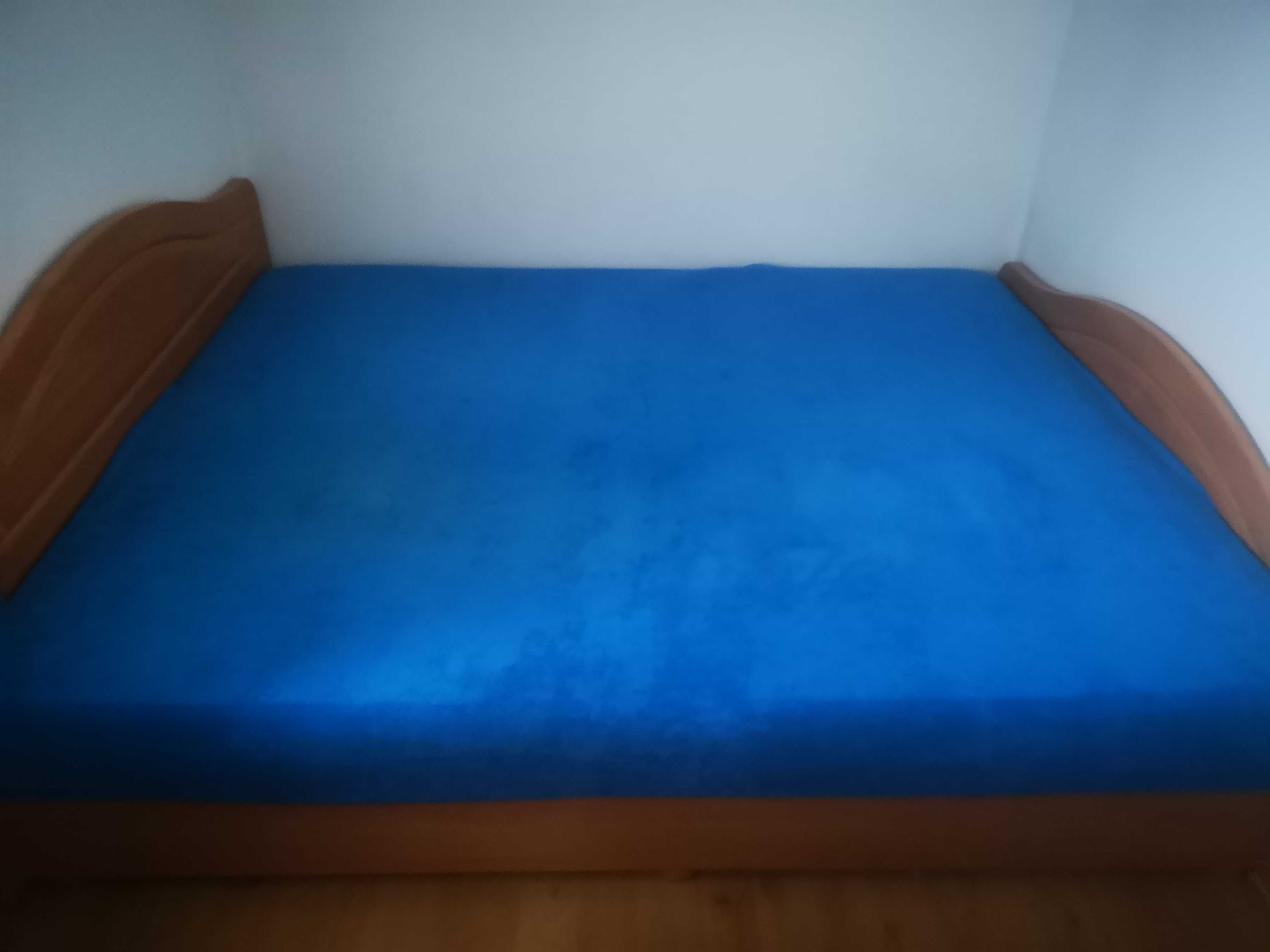 Dwuosobowe łóżko do sypialni 200x160x50 z pojemnikiem na pościel