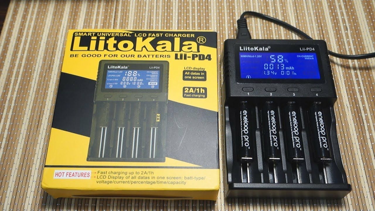 Зарядное устройство LiitoKala Lii-PD4 для аккумуляторов Ориг! литокала