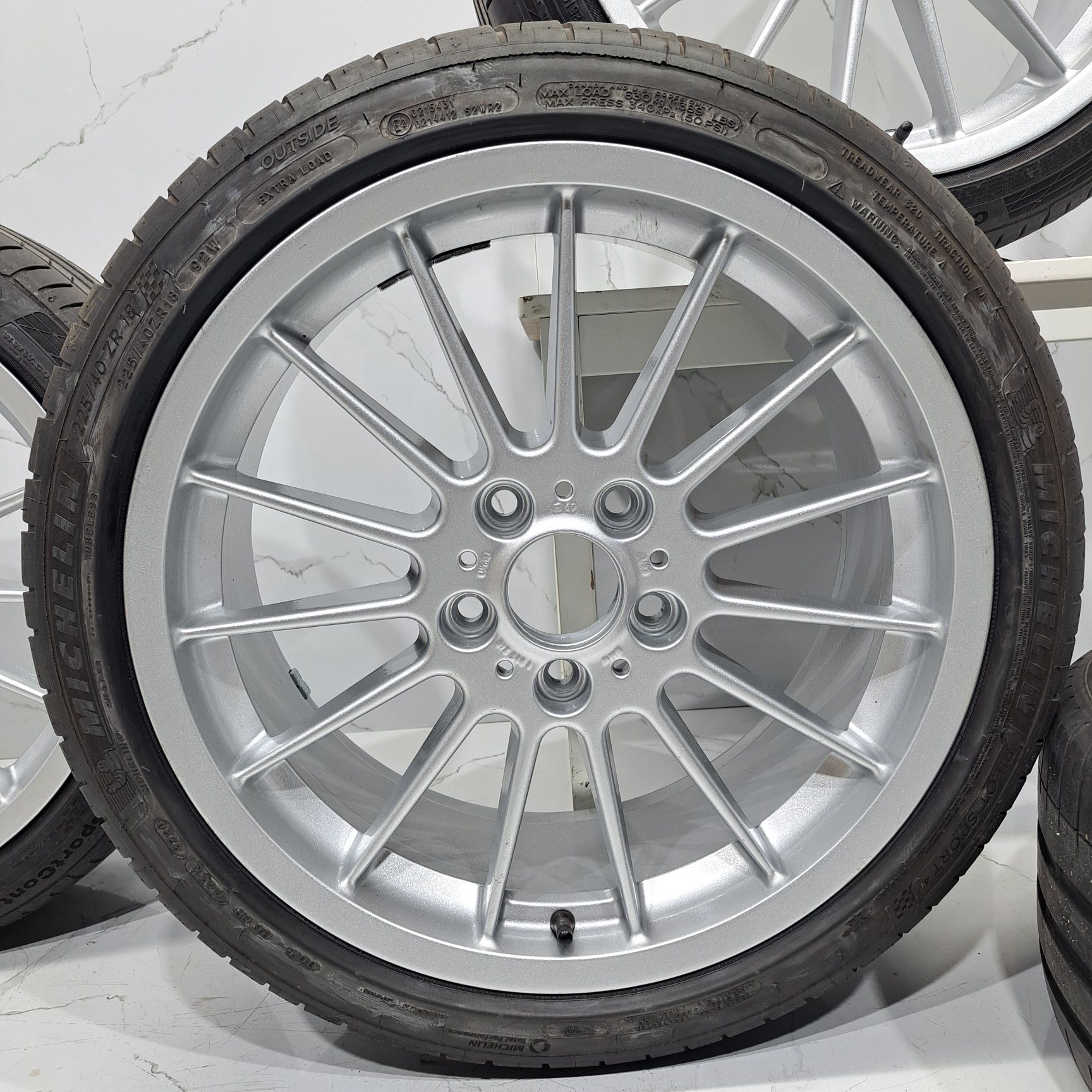 Jantes 18" originais BMW style 32 série 3 E46 E36 Z3 com pneus 5x120