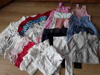 Paka ubrań 9-12 h&m koszulki body śpiochy getry sukienka lat 74-80