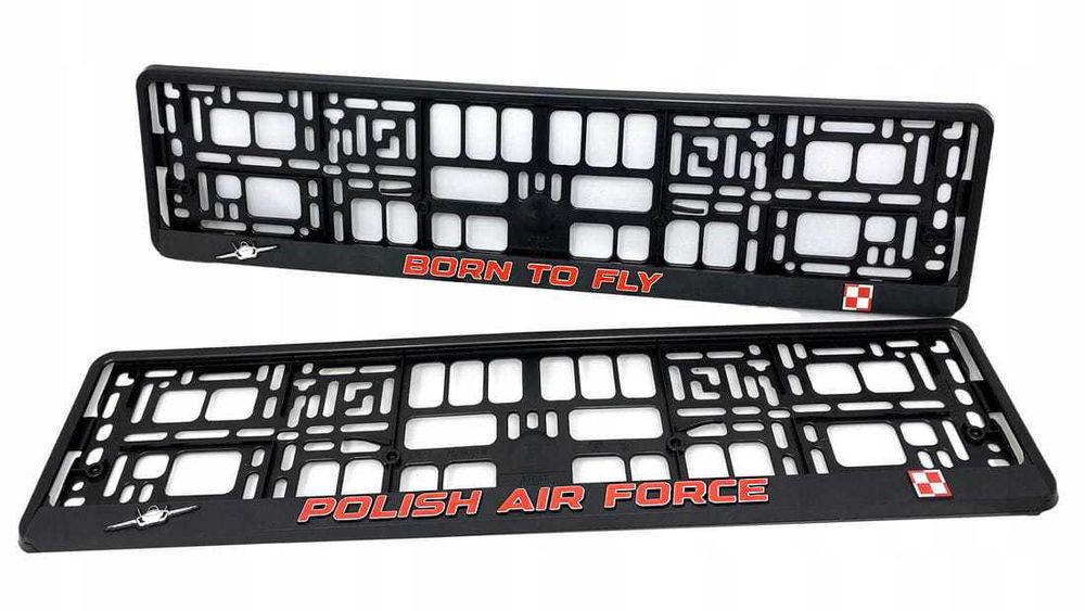 Komplet ramek "Polish Air Force"| "Born to Fly" z nadrukiem 4D