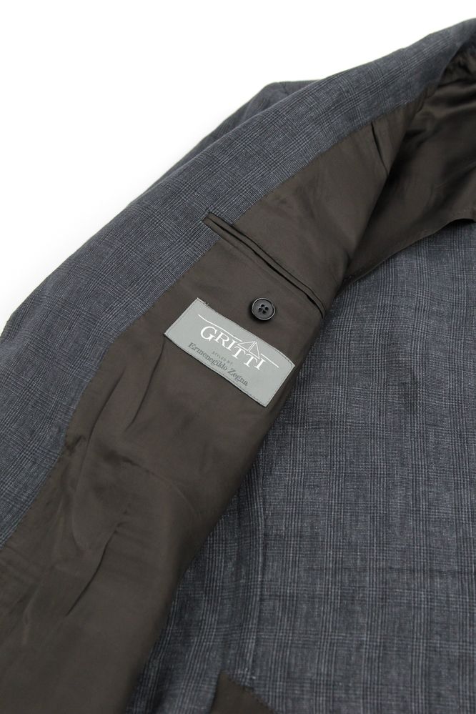 GRITTI BY ERMENEGILDO ZEGNA чоловічий лляний картатий піджак. Оригінал