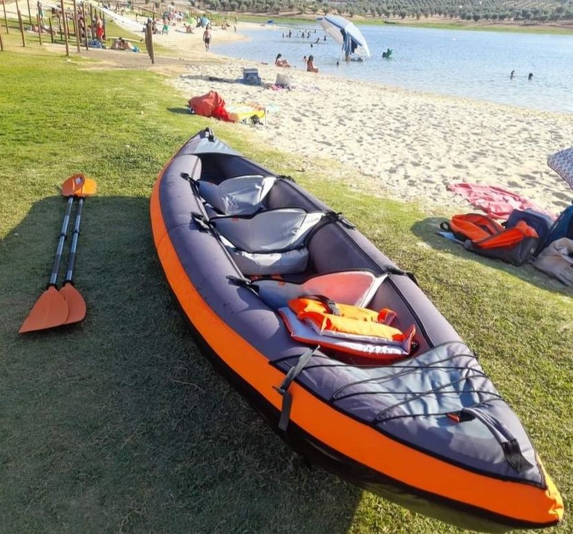 Kayak insuflável de 3 lugares
