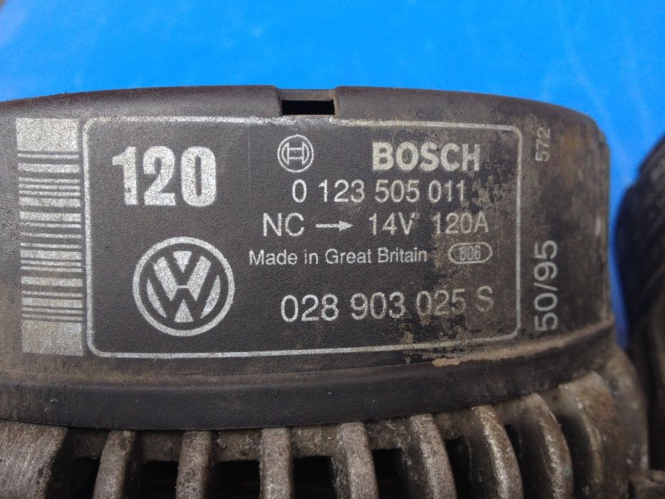 генератор 0123505011 Volkswagen Golf 3 Passat B4 Galaxy Alhambra 1.9TD