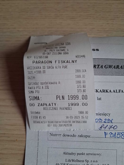 Wyciskarka wolnoobrotowa