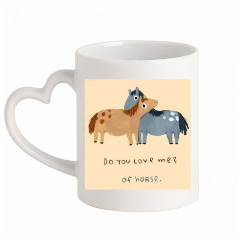 Кружка с кониками.