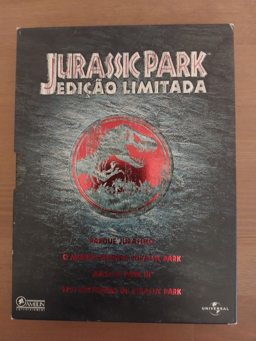 DVD Trilogia Jurassic Park - Edição Limitada 4 Discos (Como Novo)