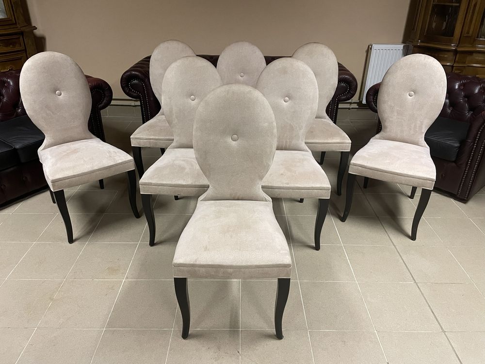 Krzesla Designerskie Prestiżowej Firmy Designers Guild 8 sztuk Piękne