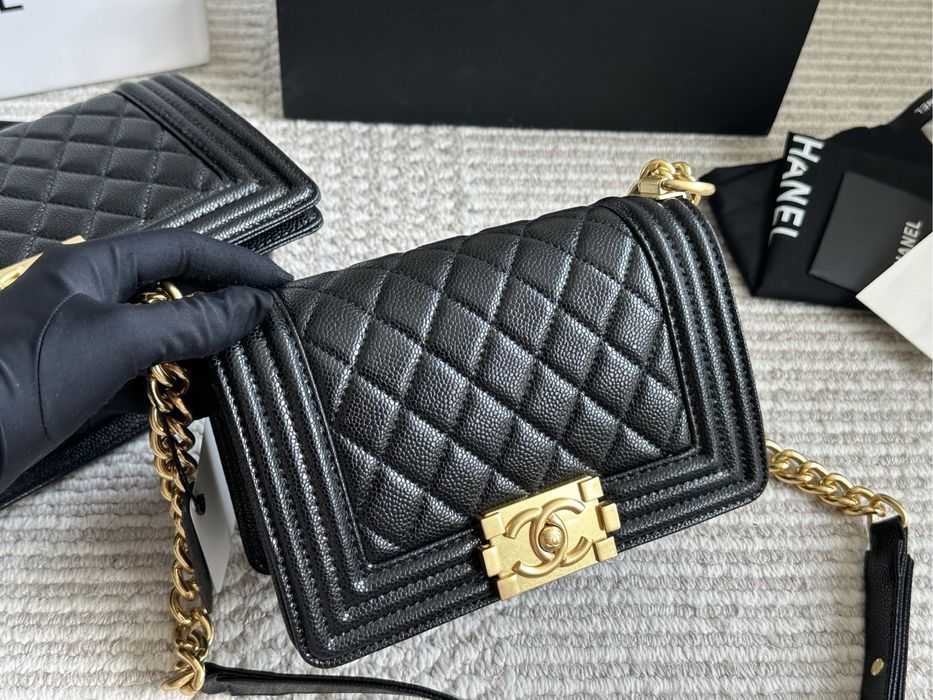 Жіноча сумка Chanel Boy 25×20 | Чорна класика