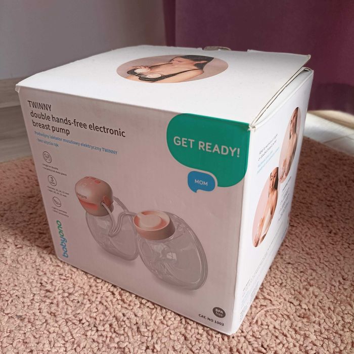 Подвійний акумуляторний молоковідсмоктувач  (Вільні руки) BabyOno