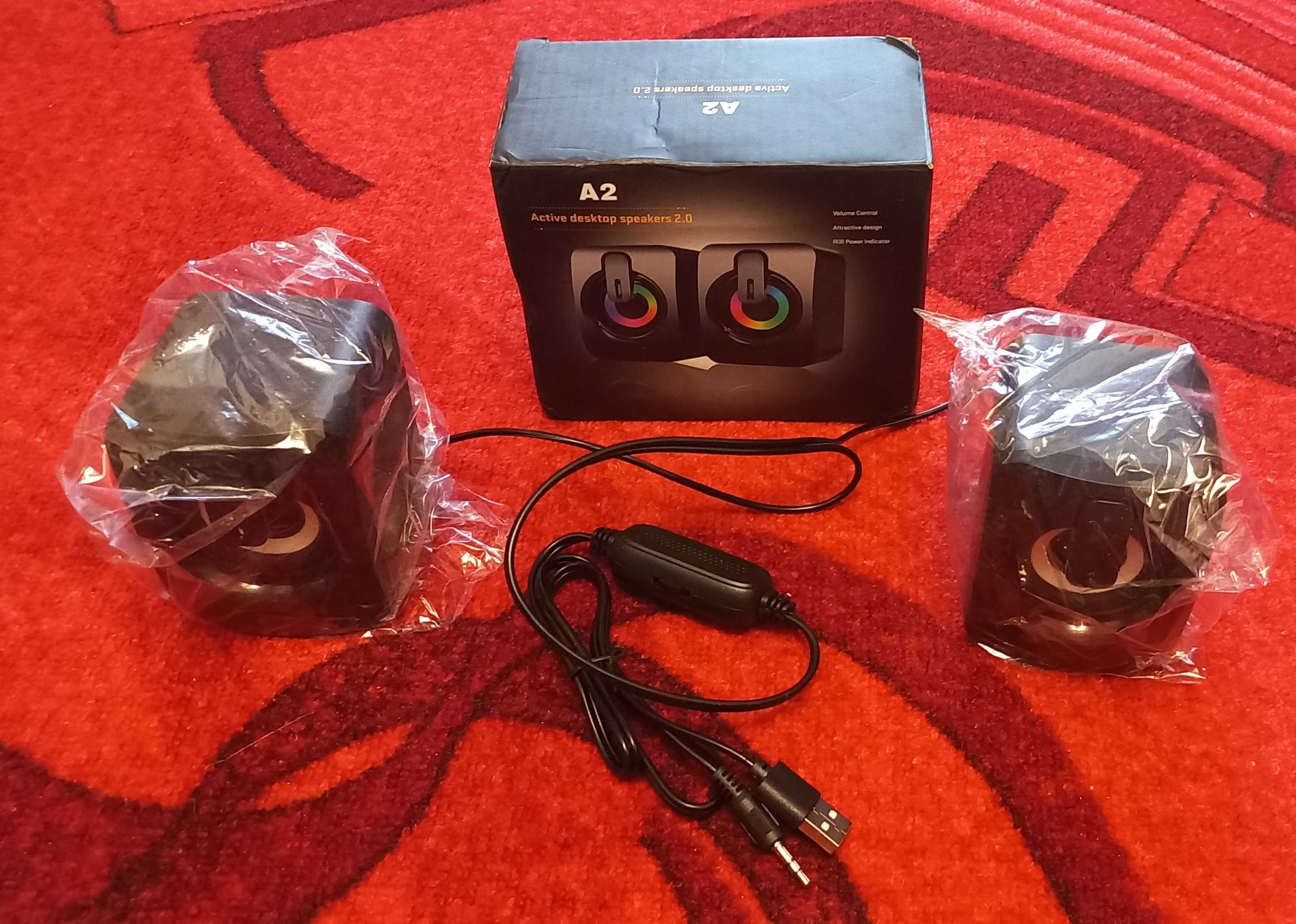 USB колонки с RGB подсветкой