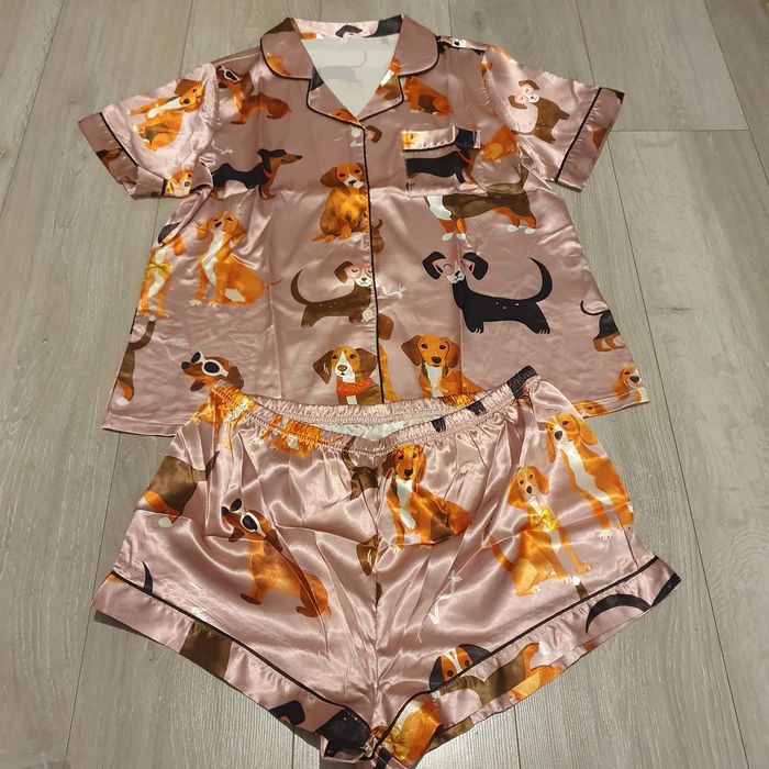 Piżama piżamka pieski psy rozmiar L 40 nowa