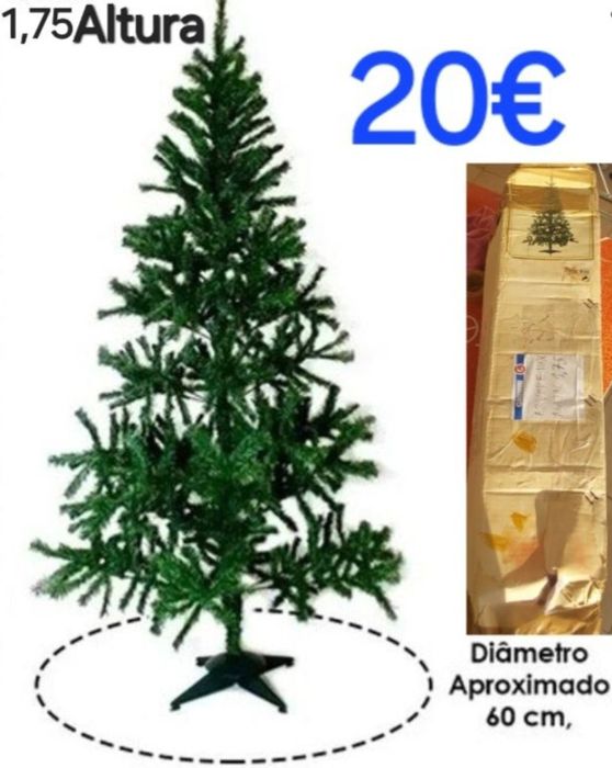 ÁRVORES DE NATAL EM MUITO BOM ESTADO.Casa,Quarto,Sala,Loja,Garagem.