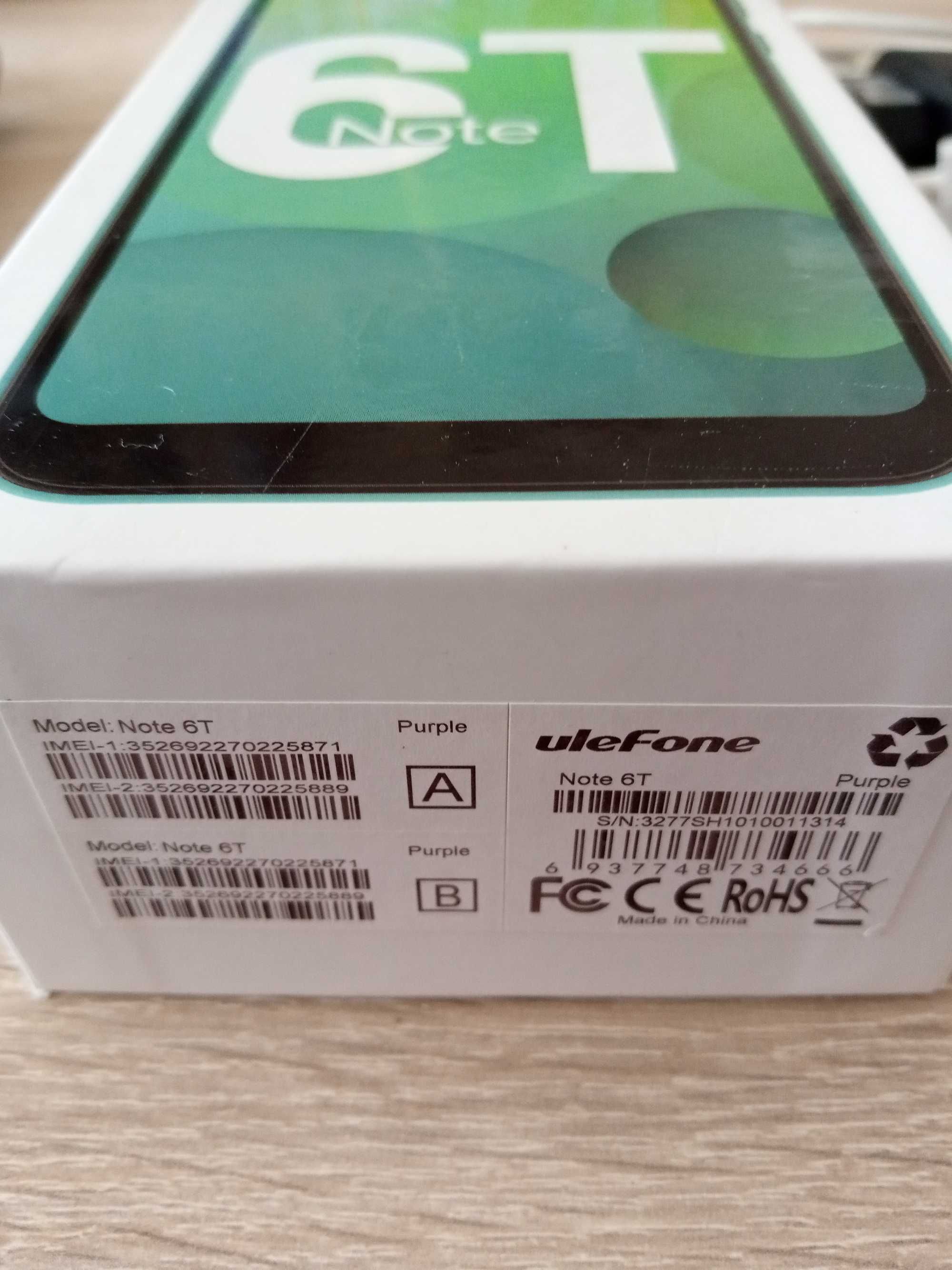 Смартфон uleFone Note 6T 6,1" 3/64Gb Purple Wi-Fi 802.11 ac як новий!