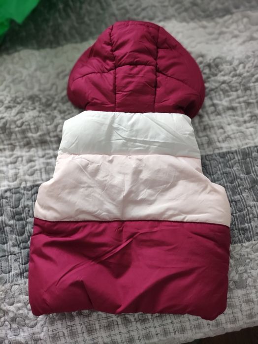 Kamizelka dla dziewczynki, różowa, 80 cm, 9-12 msc