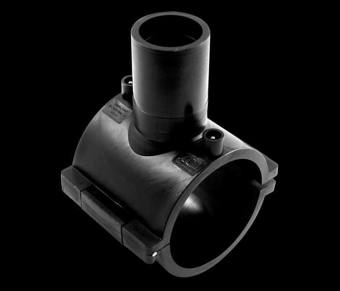 Полиэтиленовые муфта, заглушка, редукция, тройник, седло.