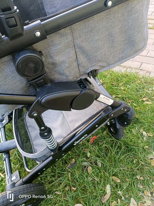 Outlet Kiduku Wózek wielofunkcyjny 3w1 Szary/Czarny