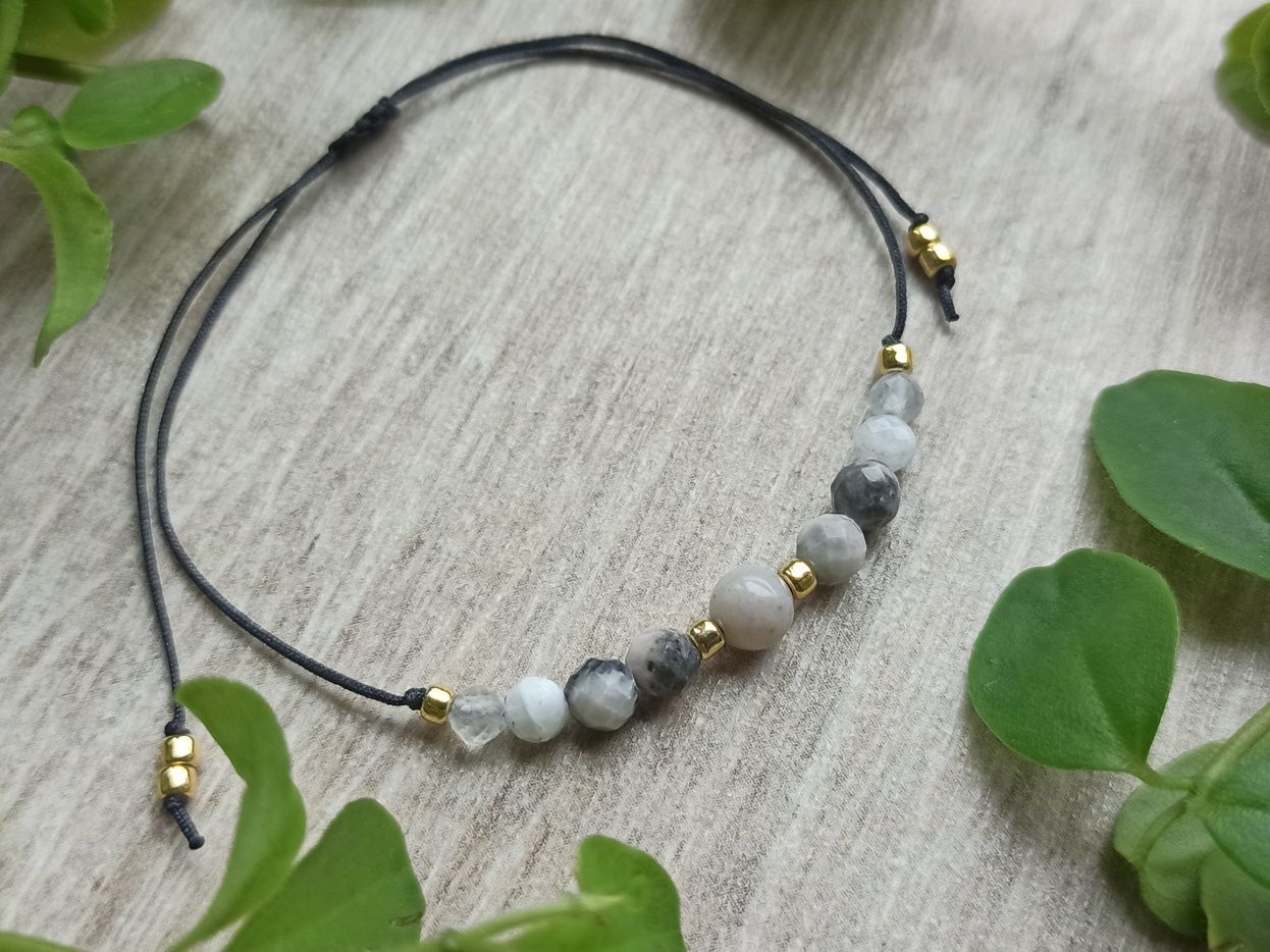 Rak bransoletka na szczęście, kamienie amulet