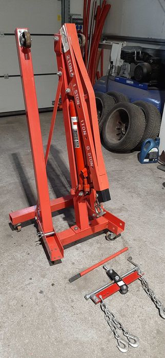 Żuraw warsztatowy podnośnik 2T podwójna pompa balancer mocny