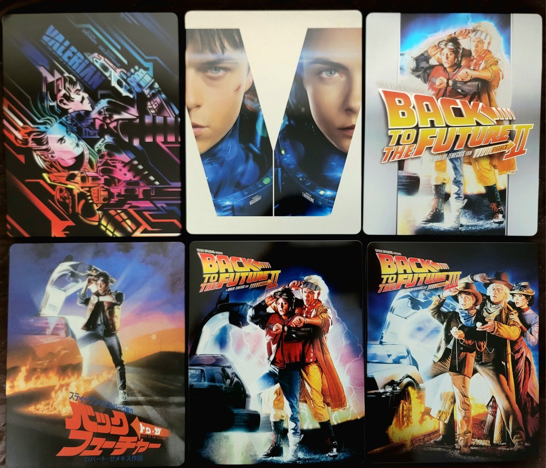 Фильмы Назад в будущее и Валериан в Steelbook Blu Ray