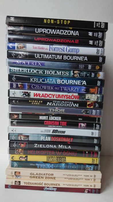 Kolekcja filmów DVD (Hity Hollywod) - 27 filmów