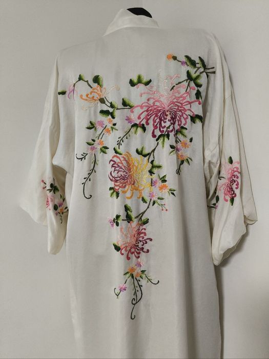 Кимоно Китай китайское халат натуральный шелк Япония японское