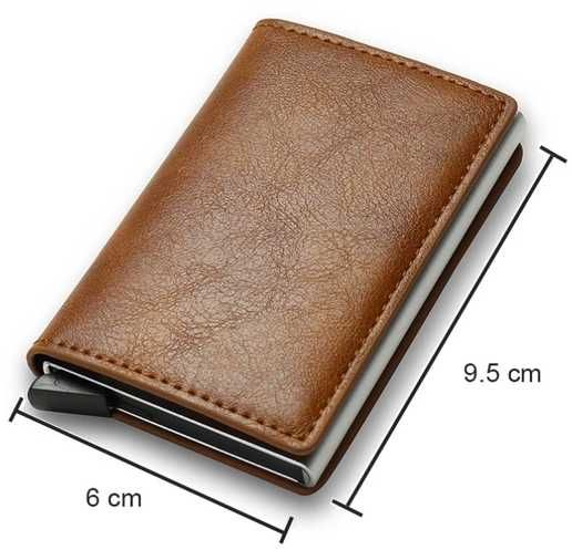 Carteira Slot - Carteira Slot castanha