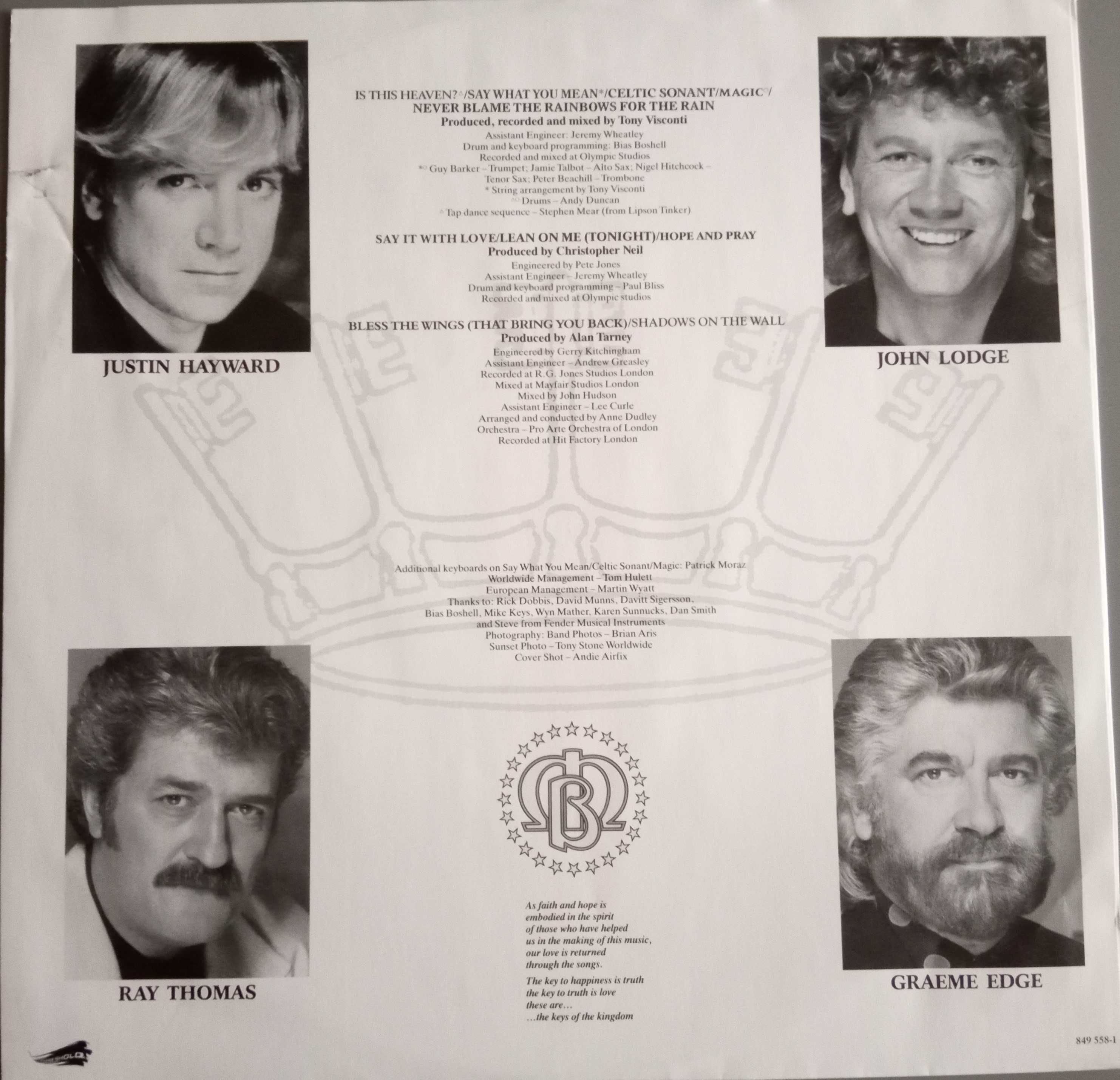 Moody Blues - - - - - Keys of the Kingdom - - - - - LP