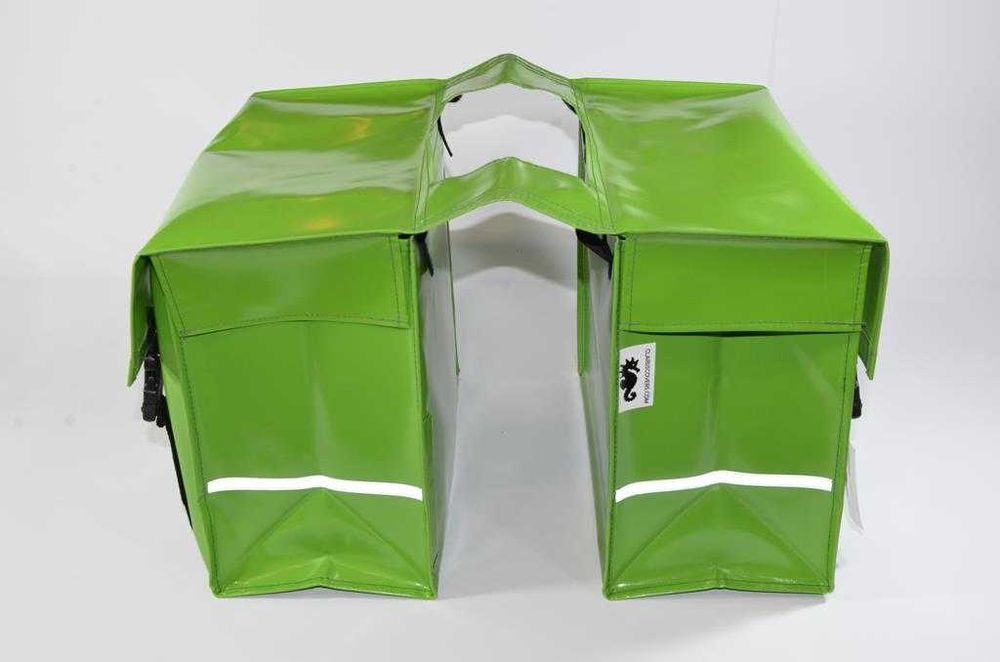 Sakwa Torba rowerowa miejska e bike cargo Clarijs XL 46L PCV zielona