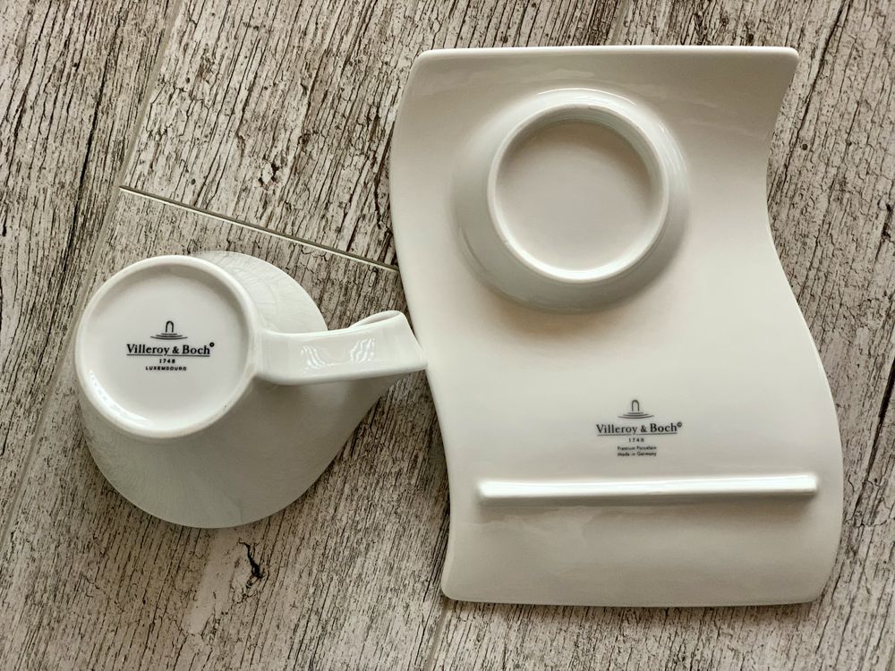 Villeroy&Boch zestaw filiżanka ze spodkiem porcelana premium