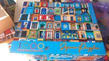 Drewniane puzzle 1000 elementów  Drzwi i okna świata